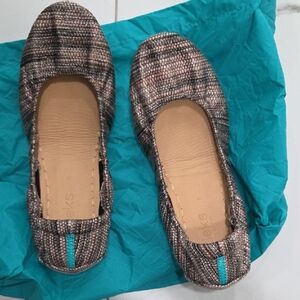 Tieks Women's Flats in Brown and Teal